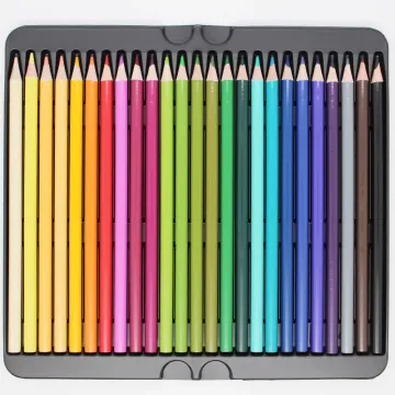 50 Colors Professional Artist Paper Box Art Set: Soft Core Colored Pencils for Adults and Kids