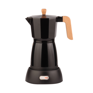 CM-101M-03 220 ~ 240 V 6 Tassen tragbare Espresso-Mokka-Kaffeemaschine-Schwarzer OEM Moka Pot für Büro