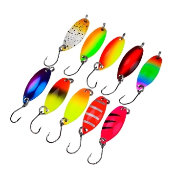NEWMAJOR 2.1g/3cm & 3.3g/3.5cm Spinner Trout Bait Metal Spoon Lure