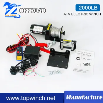 2000LB DC12V/24V ATV Electric Winch
