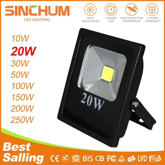 20W ip65 high lumens good heat dissipation die-cast aluminum housing outdoor lighting led flood light
