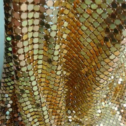 Sparkling Metal Sequin Fabric - Architectural Metallic Sequined Fabric