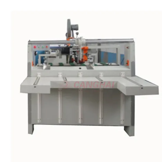 Semiautomatic cardboard box folder gluer