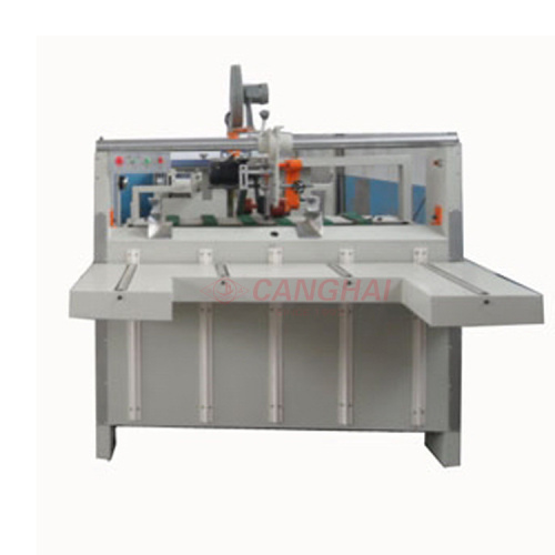 Semiautomatic cardboard box folder gluer