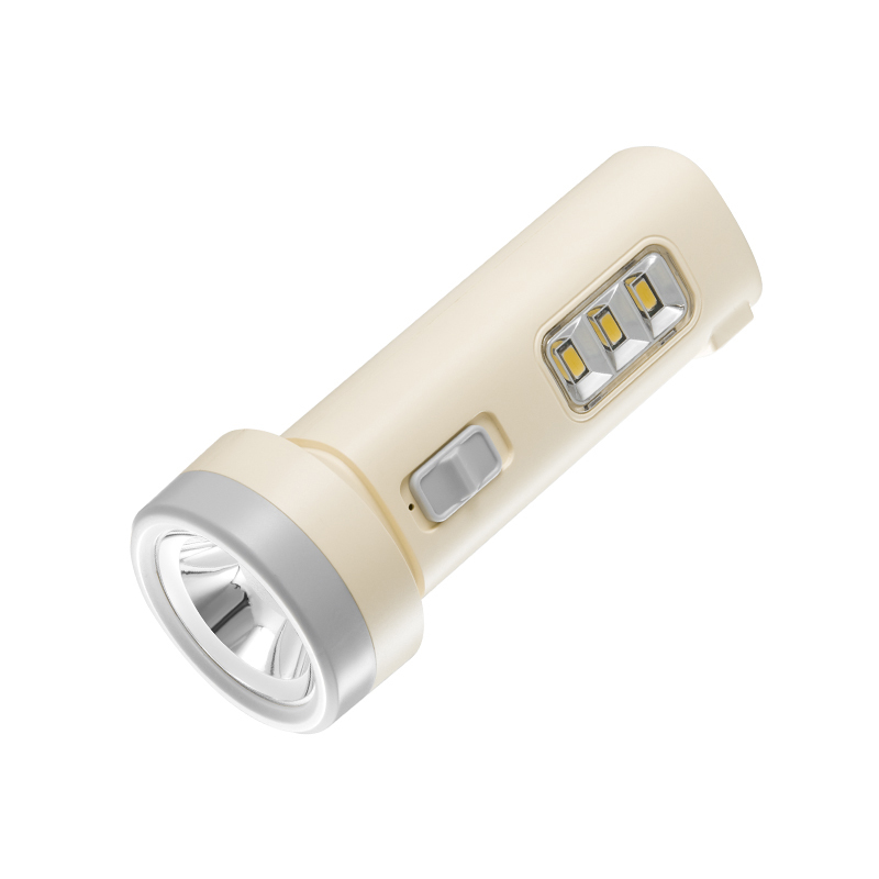 Portable Rechargeable LED Torch with 3W Power and Side Light