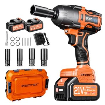 High Torque 1/2\" Brushless Cordless Impact Wrench - 1200N.m Power Driver