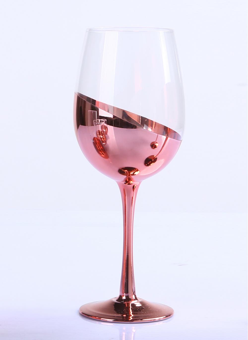 Br 9989 2custom High Quality Plating Rose Gold Wine Glasses Goblet