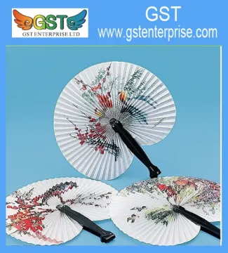 Oriental Paper Folding Fans 10 inches