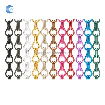 Factory Sale Decorative Aluminum Chain Mesh Curtains/Aluminum Double Hook Chain Link