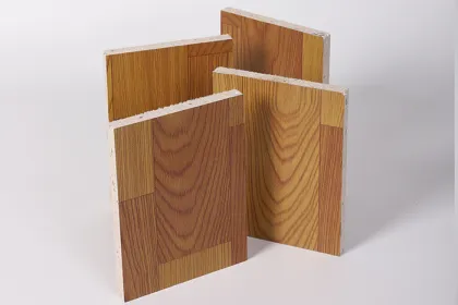 Laminated chloride free wood grain fireproof floor