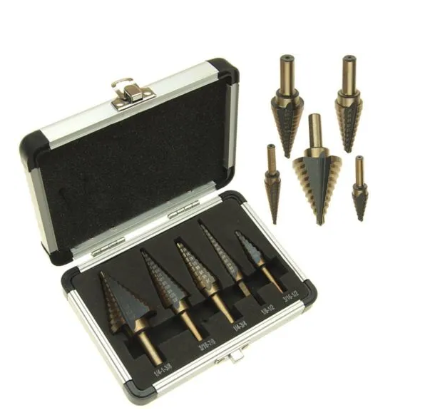 Juego de brocas de titanio HSS serrado broca perforadora carpintero sierra  taladro kit de brocas de corte a través de madera seca pared de plástico