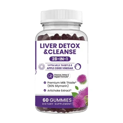 Vegan Liver Detox Gummies with Organic Milk Thistle Extract
