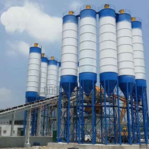 Plant de mélange en béton 30m3 avec du silo boulonné de ciment