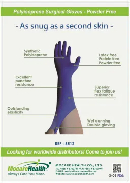 Polyisoprene Surgical Gloves.