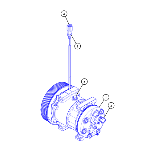 Hydraulic Shovel 6015B Compressor 5073868/507-3868