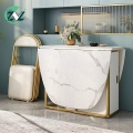 Mesa de comedor plegable Rock Slab Top Side Table