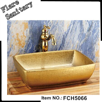 Shampoo rectangle Sanitary Ware Porcelain Hand Wash Basin