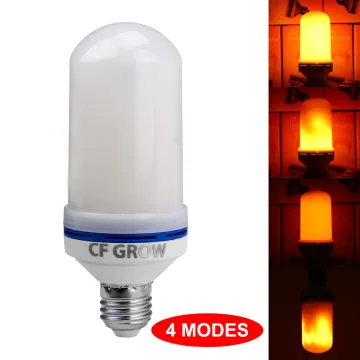 LED Flame Effect Fire Light Bulbs, 4 modes Creative flame bulb with Flickering Emulation Lamp