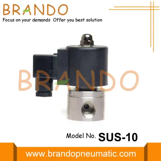 3/8'' Normally Open Stainless Steel Solenoid Valve 24V