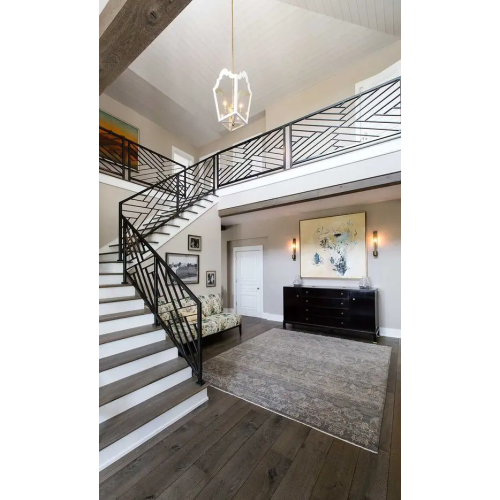 Minimalist Wrought Iron Handrails For Stairs Interior