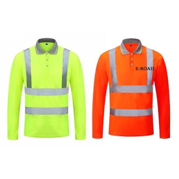 Hi-vis Long Sleeve Workwear T-shirt με αντανακλαστικό πανί