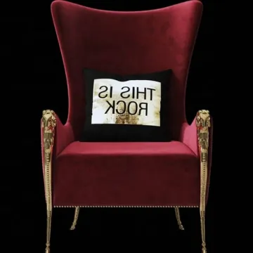 Modern Nordic Red Velvet Leisure Hotel Room Sofa Chair