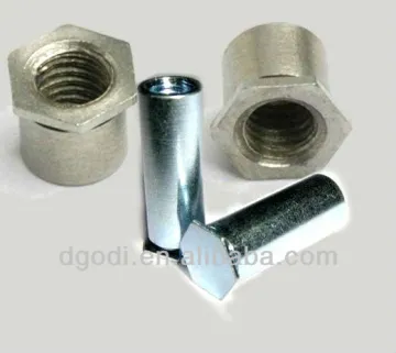 hex head threaded lock nut types