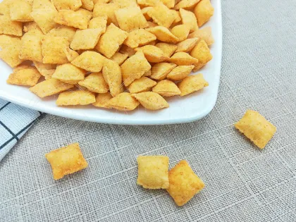 BBQ flavoured crisp snack food for supermarket