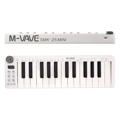 Portable Mini 25 Key Digital Piano - Professional Electronic MIDI Keyboard Controller