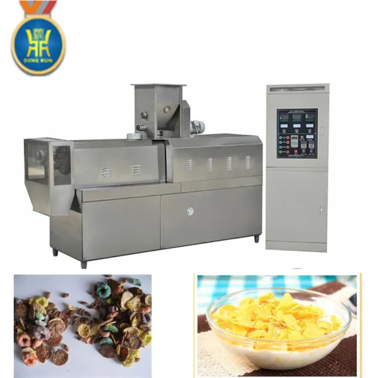Jinan Shandong snack food breakfast cereal making machine small scale corn flakes production line