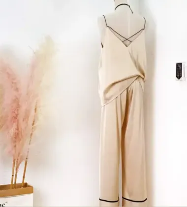 Long Sleeve Women Modal Viscose Pajamas Set Sleepwear