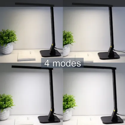 2016 Highly recommended Taotronics desk lighting/desk led lamp with auto timer/4 color modes/5 steps dimming/USB port