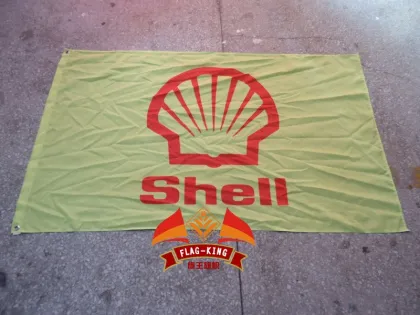 Shell Rimula series engine oil brand logo flag 90X150CM size polyester oil banner Shell banner