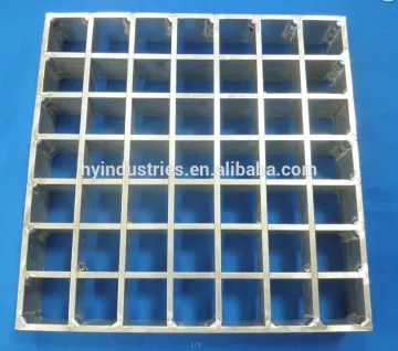 aluminum/stainless press lock grating grate