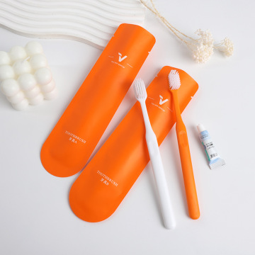 Hotel accommodation disposable toothbrush toothpaste wash set, orange shampoo bath products Orange Bag