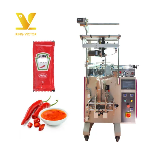 Small Sachet Filling Packing Machine for Hot Chili Paste with 4-Side Sealing