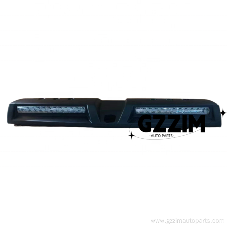 Triton L200 Matte Black Front Roof Spoiler Light