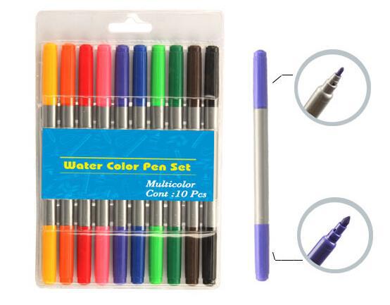 10 pcs double tip water color pen set