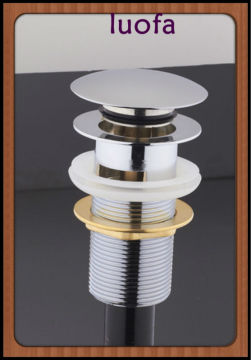 brass overflow pop up drain