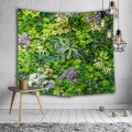 Green Plants Wall Tapestry Leaves Forest Nature Tapestry Wall Hanging for Livingroom Bedroom Dorm Home Decor