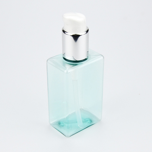 30 ml 40 ml 50 ml 6t0 ml 100 ml 150 ml Plastikquadratische transparente blaue Serum Pet Body Wasch Shampoo Flaschen
