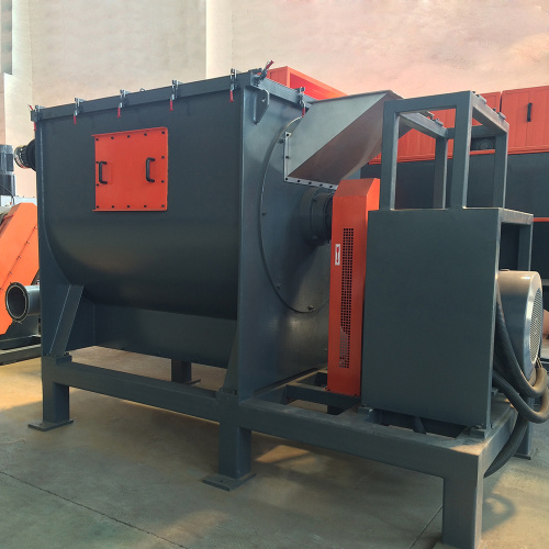 Horizontal centrifuge dewatering machine