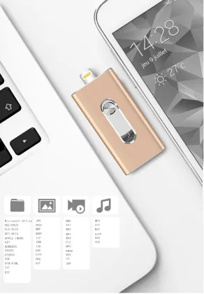 3 in 1 USB Drive For Apple IPhone