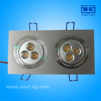 2x3x1W Recessed Grille Light, LED Downlight