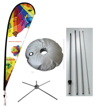 Feather Flag, Flying Banner, Beach Flag with Different Flag Pole Base Stand