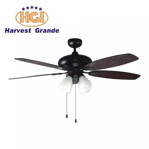 HGI High quality wooden leaf ceiling fans for restaurant