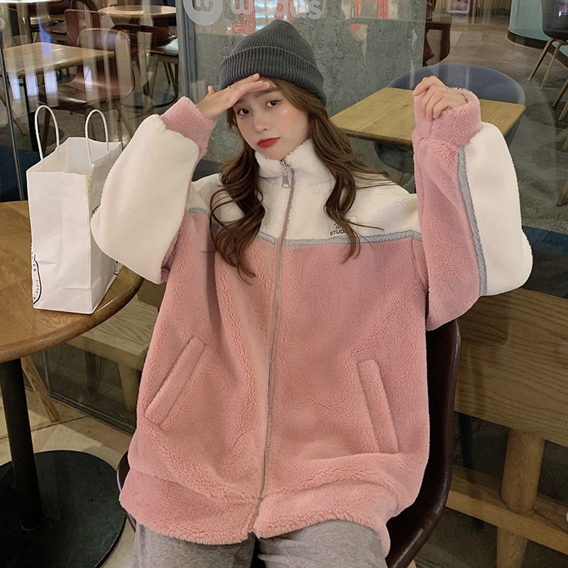 korean style fleece thick coat