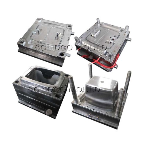 Plastic ice cooler box injection molds
