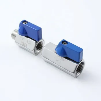 PN63 Mini Ball Valve Stainless Steel 304/316 Male to Female