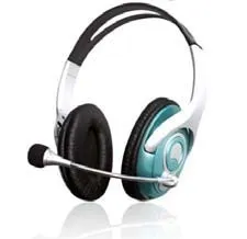 headphone with Microphone, ear-hook style